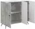 vidaXL Sideboard betongrau 89x34,5x80cm Holzwerkstoff 3-türig