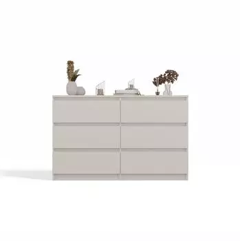 RAUMHIRSCH Kommode 6 Schubladen, Holzwerkstoff, kaschmir, 120x75x30cm (800001457079)