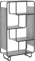 vidaXL Highboard Sonoma-Grau 80 x 37.5 x 144 cm Holzwerkstoff