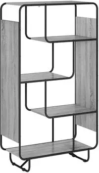 vidaXL Highboard Sonoma-grau 80x37,5x144cm Holzwerkstoff