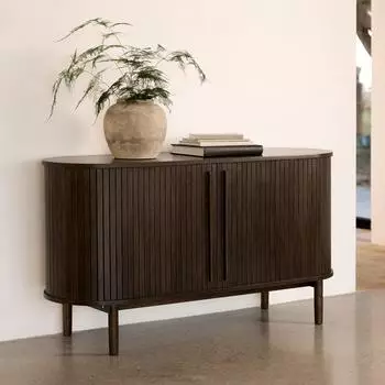 Selsey Meta Sideboard 2-t&uuml;rig, dunkles Eichenholz, 140cm (MM5903025006628)