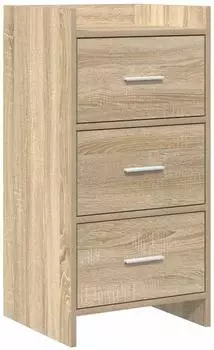 vidaXL Sideboard Sonoma-Eiche 40x36x80cm Holzwerkstoff