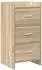 vidaXL Sideboard Sonoma-Eiche 40x36x80cm Holzwerkstoff
