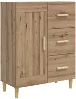 vidaXL Sideboard Artisan-Eiche 69,5 x 34 x 90 cm Holzwerkstoff