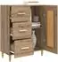 vidaXL Sideboard weiß 69,5x34x90 cm Holzwerkstoff