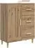 vidaXL Sideboard weiß 69,5x34x90 cm Holzwerkstoff