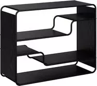 vidaXL Sideboard Schwarz Eichen-Optik 98 x 37,5 x 75,5 cm