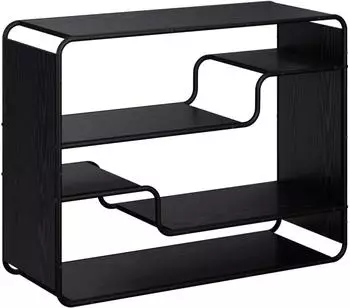 vidaXL Sideboard schwarz, Eichen-Optik, 98x37,5x75,5cm