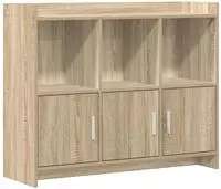 vidaXL Sideboard Sonoma-Eiche 98,5 x 33 x 80 cm Holzwerkstoff