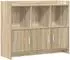 vidaXL Sideboard Sonoma-Eiche 98,5x33x80cm Holzwerkstoff
