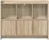 vidaXL Sideboard Sonoma-Eiche 98,5x33x80cm Holzwerkstoff