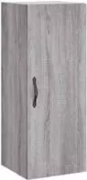 vidaXL Wandschrank Grau Sonoma 34,5x34x90 cm Holzwerkstoff