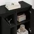 vidaXL Seitenschrank schwarz Eichen-Optik 79x36x75cm