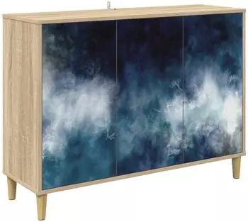 vidaXL Sideboard RAALTE Sonoma 102x33x75cm Holzwerkstoff (8006952)