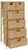 vidaXL Lagerregal 6 Körbe 47x37x100cm Wasserhyazinthe (245493)