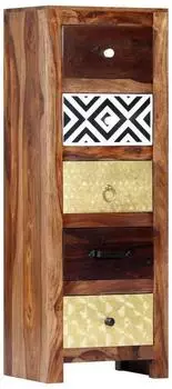 vidaXL Beistellschrank Akazien-Massivholz 40x30x110cm (247733)
