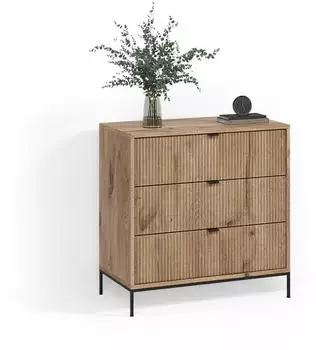 Livinity Aterno Kommode Viking Oak, 3 Schubladen, 42x81,2x80cm (800001620004)
