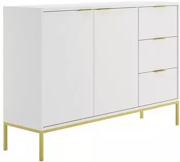 LES TENDANCES Sideboard Seattle 3 Schubladen, 2 T&uuml;ren, wei&szlig;, 150cm