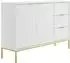 LES TENDANCES Sideboard Seattle 3 Schubladen, 2 Türen, weiß, 150cm
