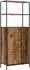 vidaXL Highboard Altholz-Optik 40x33x161cm Holzwerkstoff
