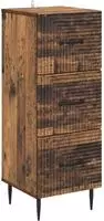 vidaXL Schubladenschrank Altholz 33 x 34,5 x 89,5 cm Holzwerkstoff