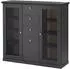 Mid.you Lynn Highboard 7 Fächer, 3 Schubladen, schwarz, 129x118x42cm (002498023612)