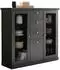 Mid.you Lynn Highboard 7 Fächer, 3 Schubladen, schwarz, 129x118x42cm (002498023612)