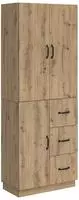vidaXL Schrankset 2 stk. Artisan-Eiche Holzwerkstoff