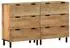 vidaXL Sideboards 2 Stk., braun, 60x33x75cm, Massivholz Mango