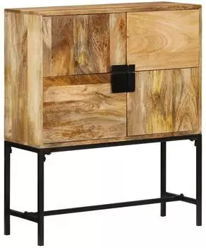 vidaXL Highboard Massives raues Mangoholz 80x30x95cm (351713)