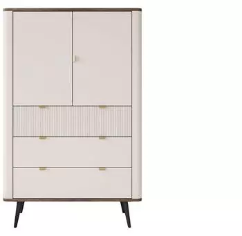 Lookway Autumn 2D3S Highboard mit Schubladen, geriffelte Front, 90x142x40cm (800001356401)