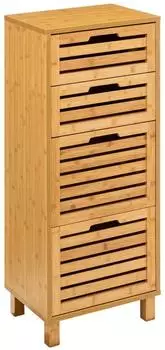 Paris Prix Sicela Schubladenschrank 4 Schubladen, Bambus, 97cm (Sicela)