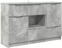 vidaXL Sideboard Beton Grau 100 x 30 x 65,6 Holzwerkstoff