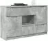 vidaXL Sideboard betongrau 100x30x65,6cm Holzwerkstoff (2 Türen, 1 Schublade)