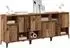 vidaXL Sideboard 3er-Set, Holzwerkstoff, Altholz-Optik, 60x35x70cm