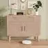 LuxusKollektion Sideboard 100x35x80cm, 2 Türen, 2 Schubladen, rustikal