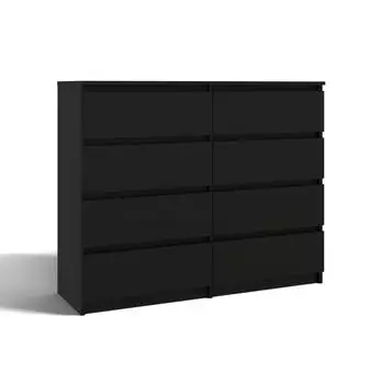 RAUMHIRSCH Kommode 8 Schubladen, schwarz, 138x97x40cm (800001456984)