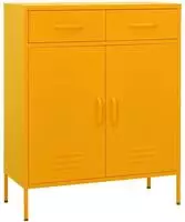 vidaXL Lagerschrank Senfgelb 80x35x101,5 cm Stahl