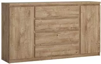 Lomado FORTALEZA-129 Sideboard Eiche, 4 Schubladen, 165,4x92,9x40cm