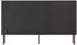 Mirjan24 Sideboard Notte 01 150 3D, schwarz/nussbaum, 3 Drehtüren, 151x88x39cm