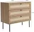 Selsey Mogest Kommode 3 Schubladen, Technorattan-Geflecht, beige (MM5903025017372)