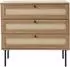 Selsey Mogest Kommode 3 Schubladen, Technorattan-Geflecht, beige (MM5903025017372)