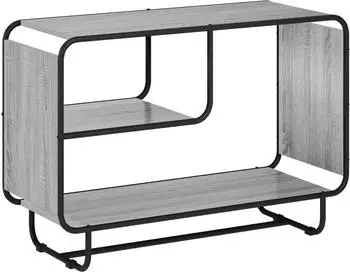 vidaXL Sideboard Sonoma-grau 93,5x37,5x64,5cm Holzwerkstoff