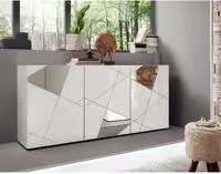 Home affaire Sideboard "Vittoria" Breite 181 cm, Front mit Siebdruck und Spiegel