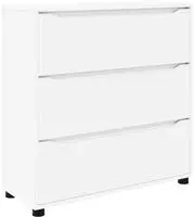 vidaXL Aufbewahrungsschrank 80 x 31 x 81 cm Holzwerkstoff Wei&szlig;