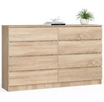 RAUMHIRSCH Hochkommode 8 Schubladen, Eiche Sonoma, 160x99x40cm