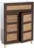 MCW Kommode P54 MDF Melamin Wasserhyazinthefront, Walnuss-Optik, 115x80x35cm (101750)