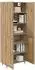 vidaXL Highboard Artisan-Eiche, 2 Türen, 69,5x34x180cm