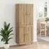 vidaXL Highboard Artisan-Eiche, 2 Türen, 69,5x34x180cm