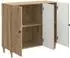 vidaXL Sideboard Artisan-Eiche 89x34,5x80cm Holzwerkstoff 3-türig